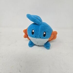 Pokemon Advanced Mudkip Plush 2004 Hasbro Nintendo Blue Orange Vintage Toy 60795